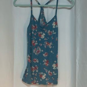 5/$40 Soft Floral Racer back tank